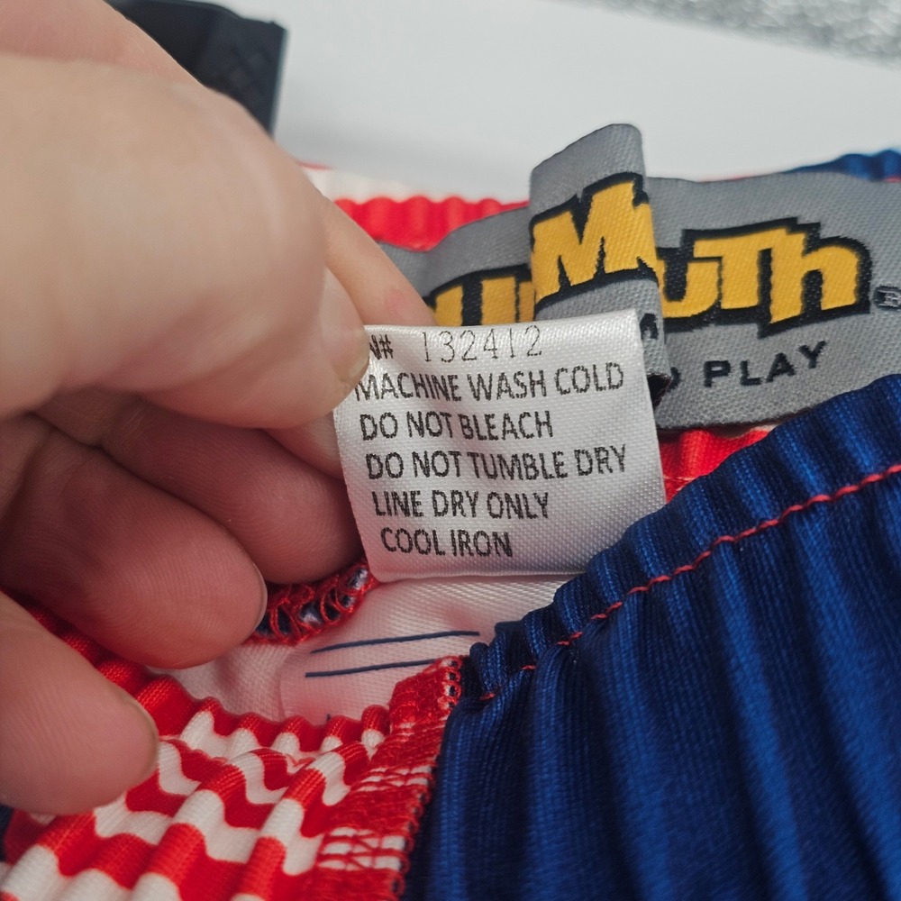 Loudmouth Toronto Blue Jays Shorts L Blue Red Geometric MLB Athletic Deadstock - Picture 13 of 13